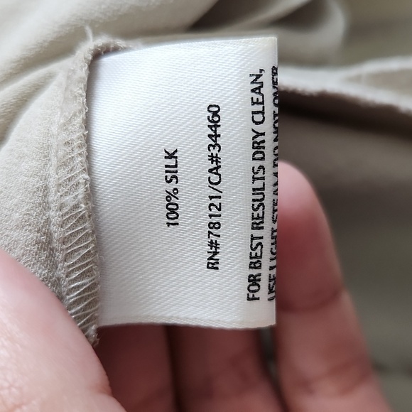 Eileen Fisher Petite 2pc Silk Tank and Linen Jacket - Picture 7 of 8